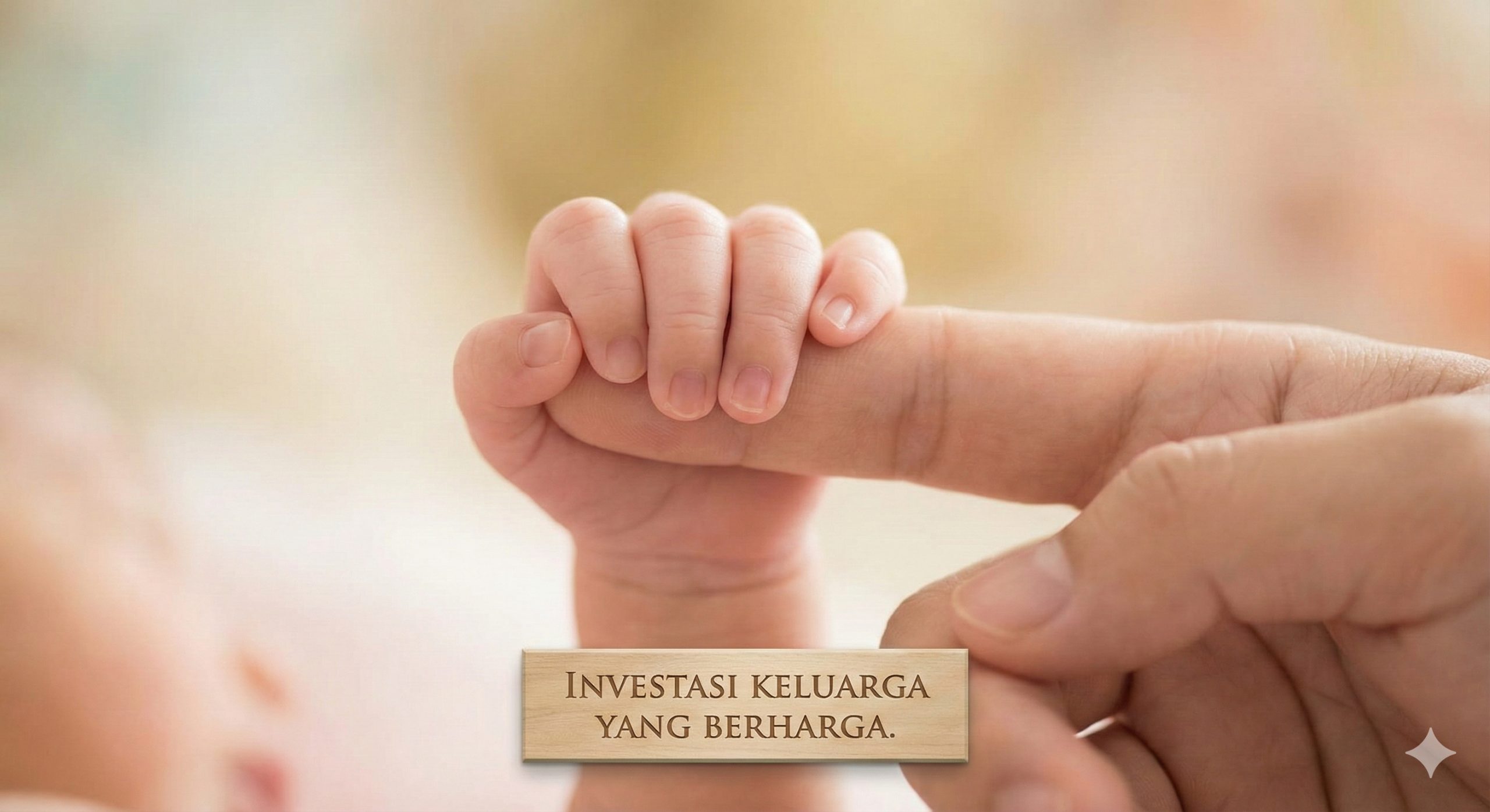 An emotional and heartwarming summary image showing a newborn baby's tiny hand grasping a parent's finger. The focus is sharp on the hands with a creamy, soft bokeh background. The lighting is ethereal and soft, symbolizing that the expensive journey is a worthy investment for the family. The mood is intimate, joyous, and fulfilling, serving as a powerful emotional conclusion to the article about costs.